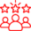 a group of people with stars