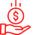 a hand and a coin